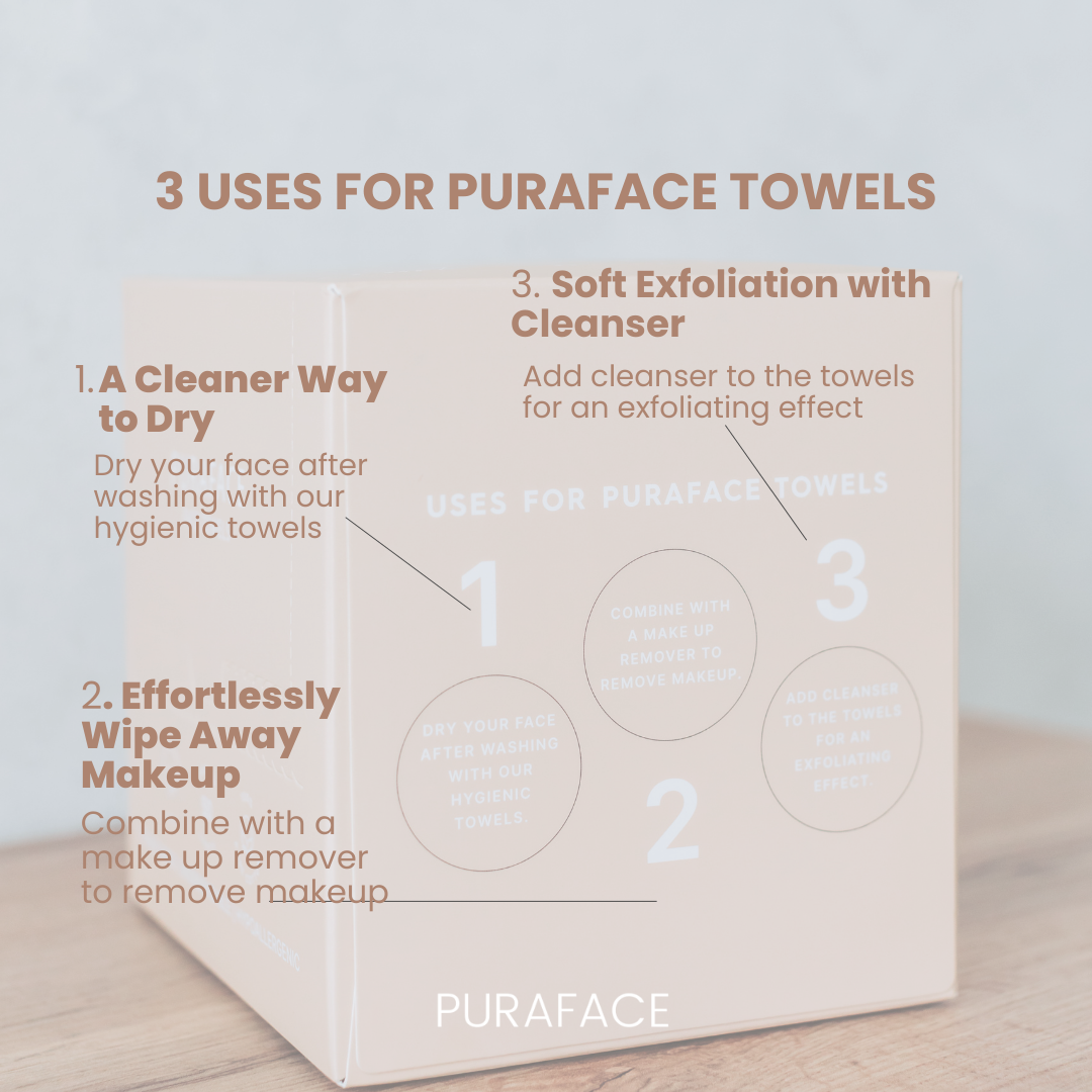 Puraface - 100% Cotton Disposable Face Towels